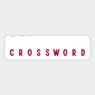 loose fitting crossword Sticker